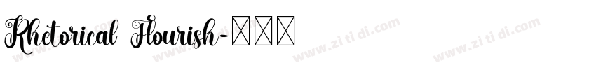 Rhetorical Flourish字体转换